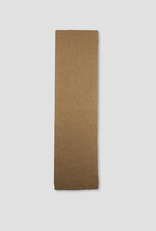 Pure cashmere scarf Camel
