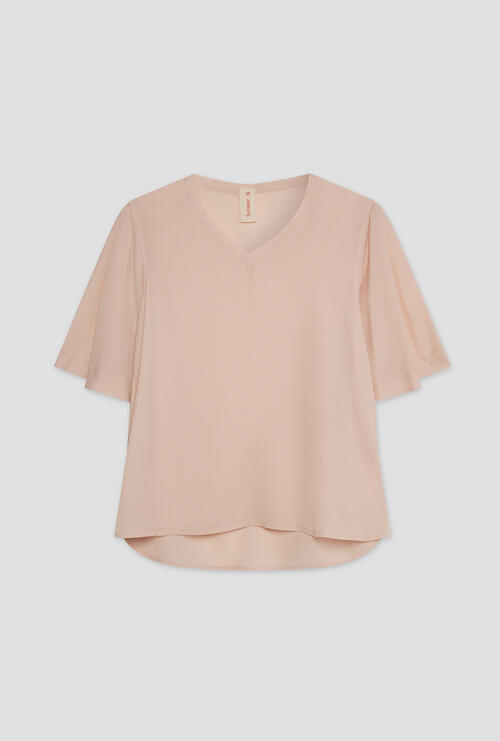 Casacca con scollo a V Cipria