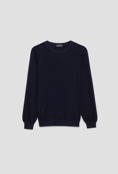 Maglia leggera punto piquet Blu Navy