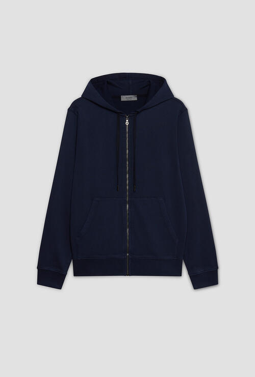 Felpa tinto in capo Blu Navy