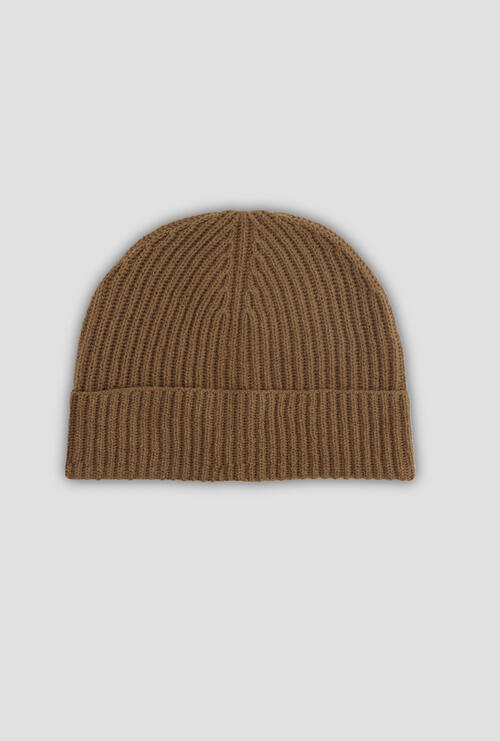 Cappello in misto Cashmere Khaki