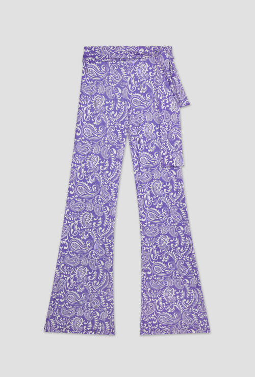 Pantalone stampato Viola