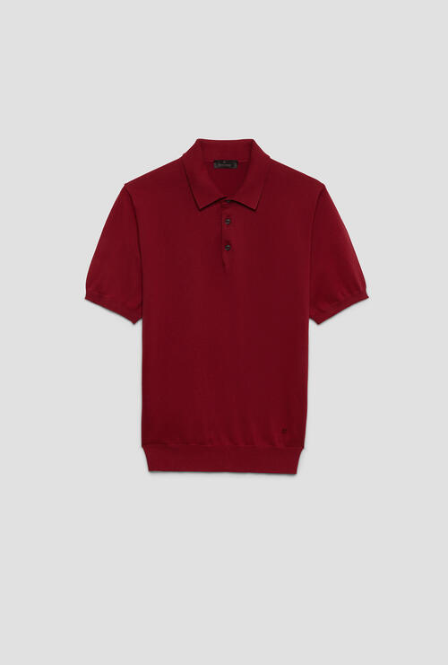 Polo in cotone Bordeaux