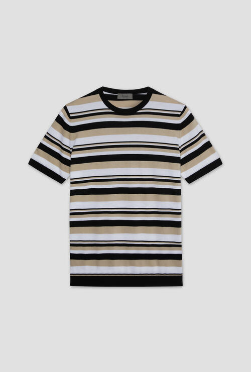 T-shirt rigata Nero