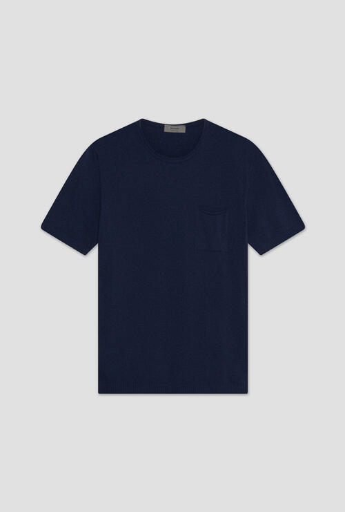 T-shirt bouclè Blu Navy