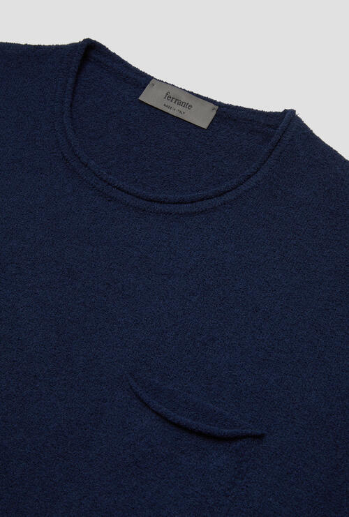 T-shirt bouclè Blu Navy
