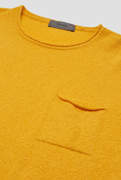 T-shirt bouclè Giallo melone