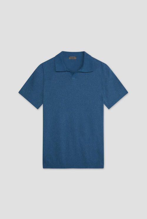 Polo bouclè Ceruleo