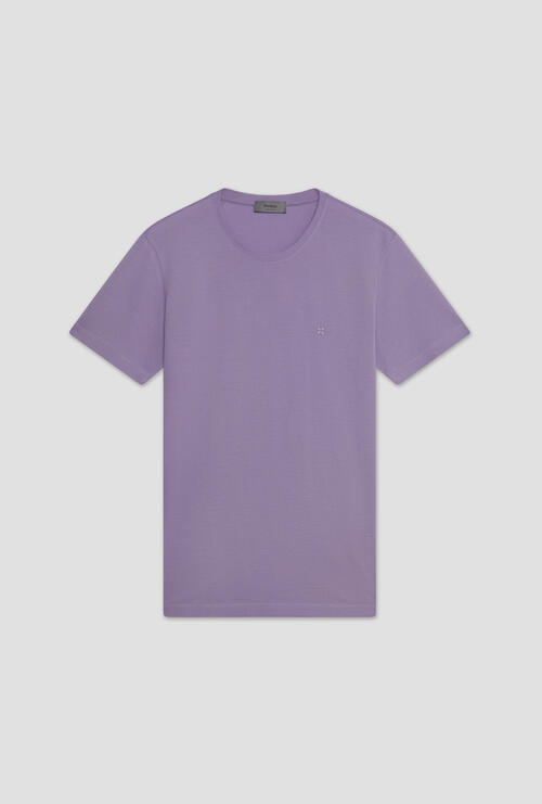 T-shirt in piquet elastico Lilla