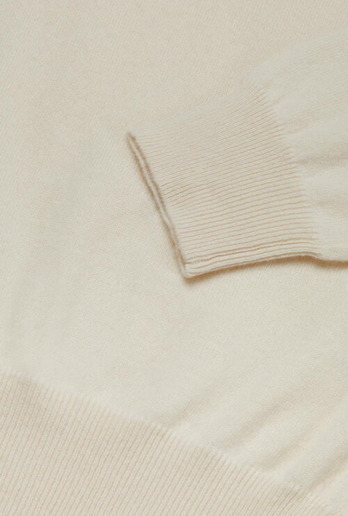 Pure cashmere turtleneck White