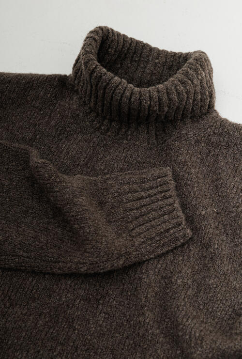 Malfil&eacute; cashmere turtleneck Brown