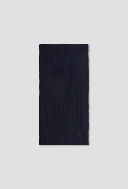 Pure cashmere scarf Navy Blue