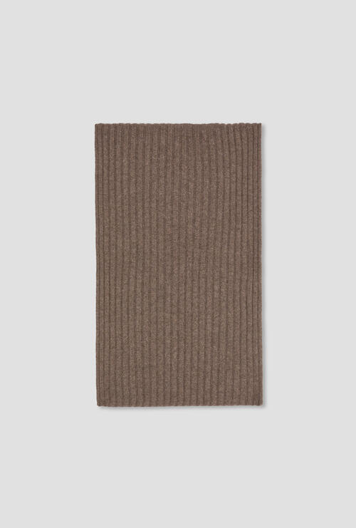 Pure cashmere scarf Brown
