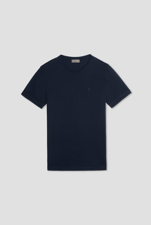 Piqué t-shirt Navy Blue