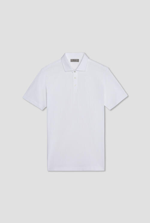 Piqué polo shirt White