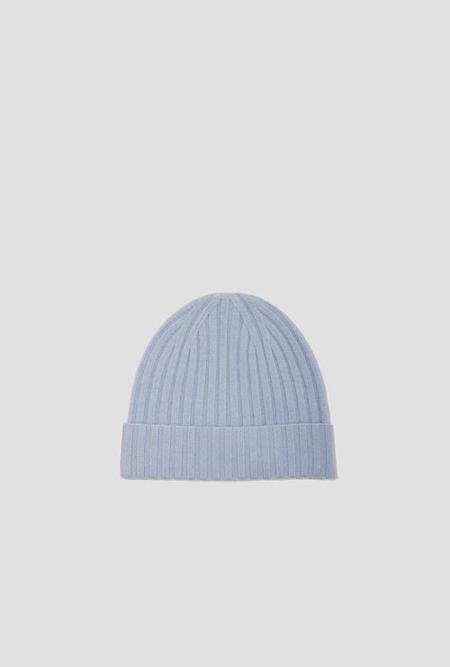 Cappello in puro cashmere Celeste