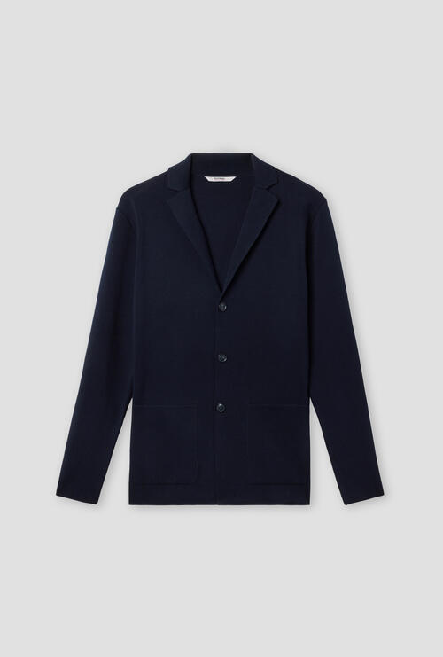 Giacca in puro cotone Navy Blue