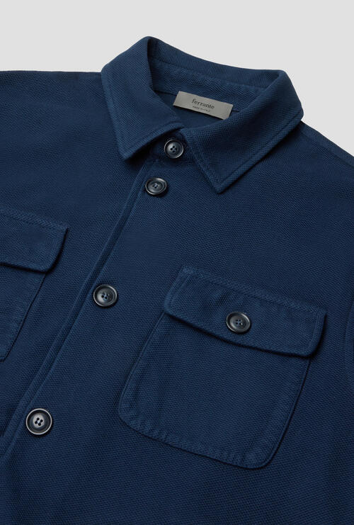 Jacket delav&egrave; dyed Navy Blue