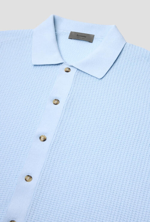 Pure cotton shirt Celeste