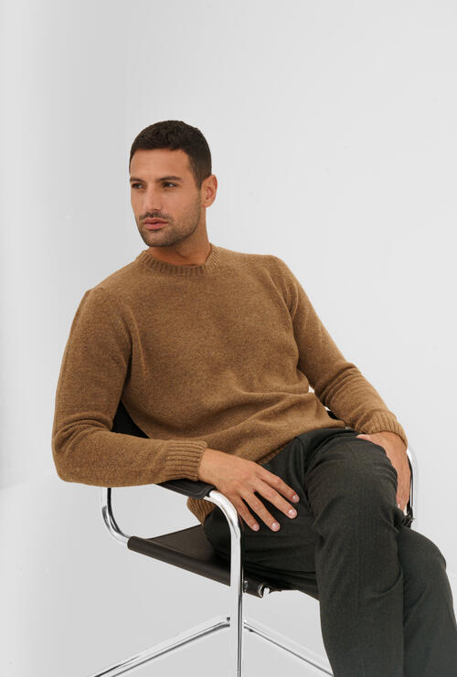 Bouclé crewneck Earth