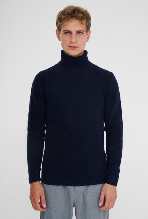 Malfilé cashmere turtleneck Navy Blue