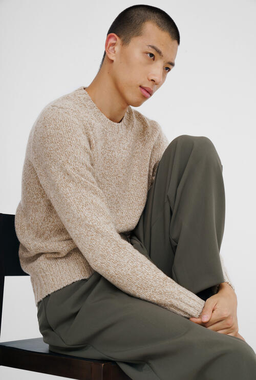 Bouclé crew neck Bricky