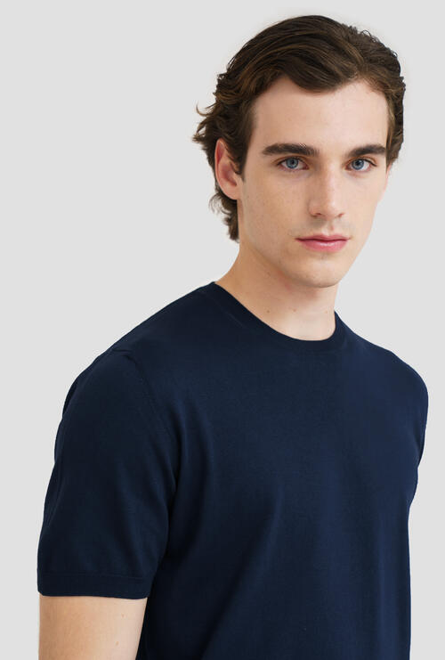 T-shirt in puro cotone Blu Navy