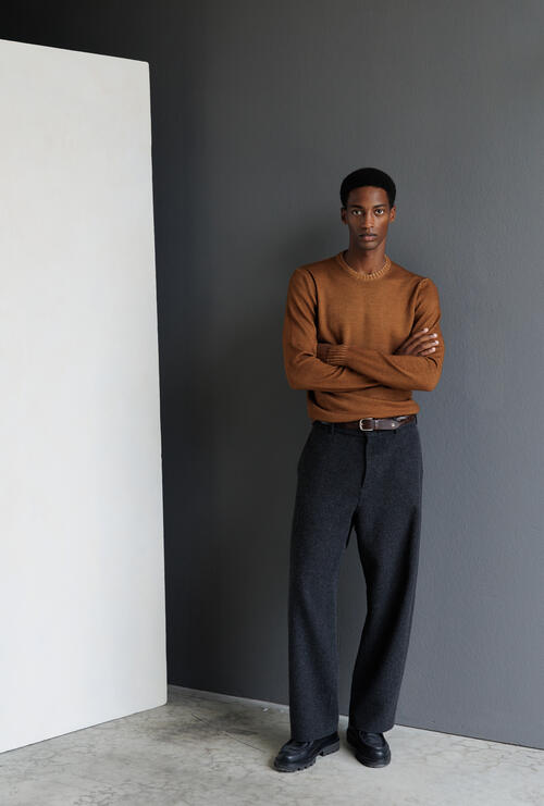 Pure wool crewneck Earth