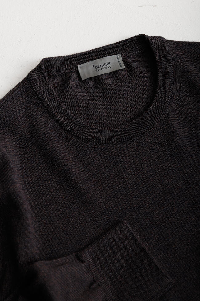 Girocollo in lana pettinata ESSENTIAL - Ferrante | img vers.1300x/