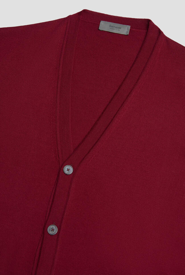 Cardigan in pura lana pettinata ESSENTIAL - Ferrante | img vers.1300x/
