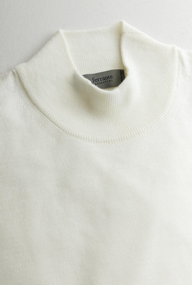 Mock neck in worsted wool ESSENTIAL - Ferrante | img vers.1300x/