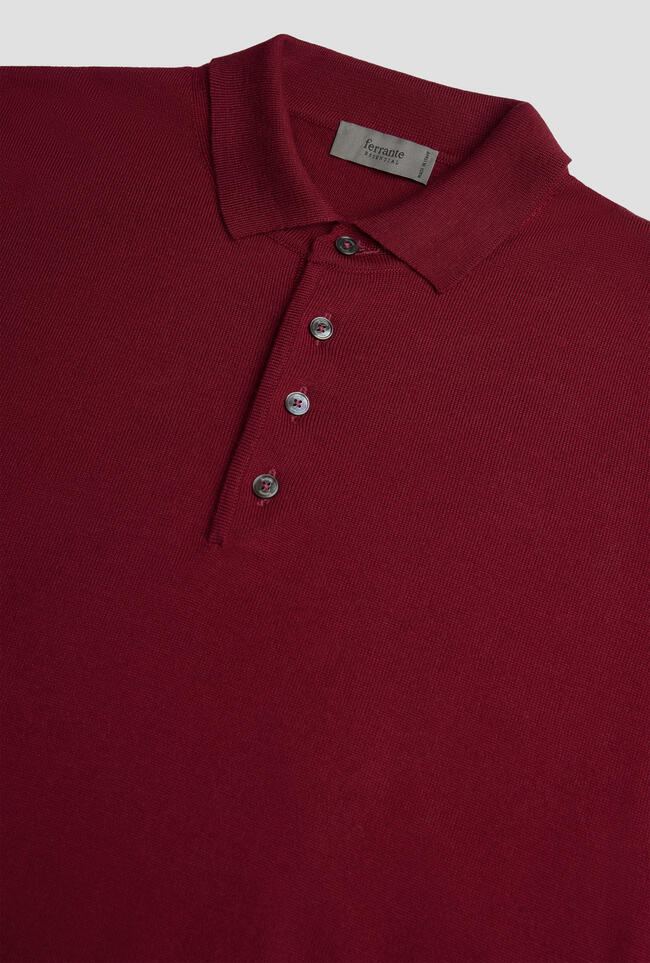 Polo shirt in pure worsted wool ESSENTIAL - Ferrante | img vers.1300x/