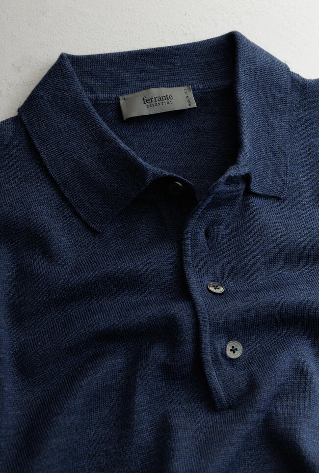 Polo in pura lana pettinata ESSENTIAL - Ferrante | img vers.1300x/