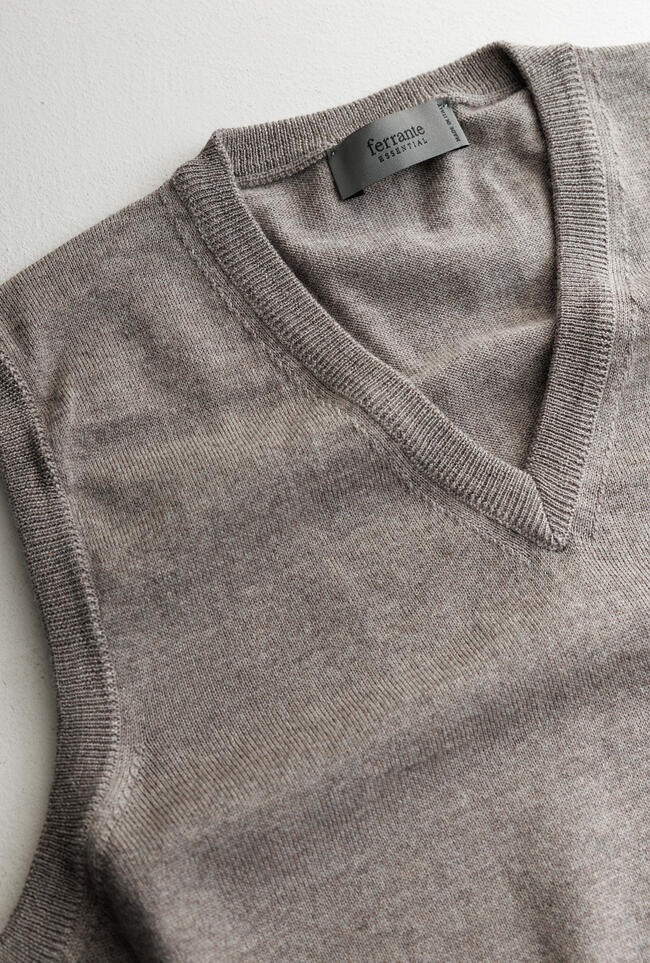 Gilet in lana pettinata ESSENTIAL - Ferrante | img vers.1300x/