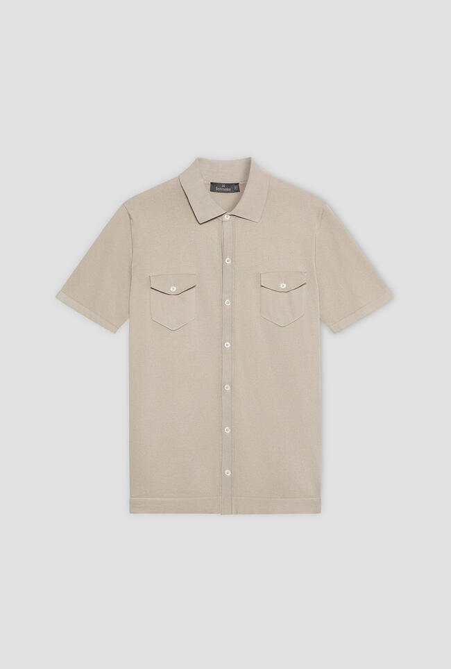 Camicia in maglia con tasche a toppa MAIN - Ferrante | img vers.1300x/