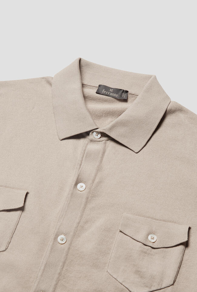 Camicia in maglia con tasche a toppa MAIN - Ferrante | img vers.1300x/