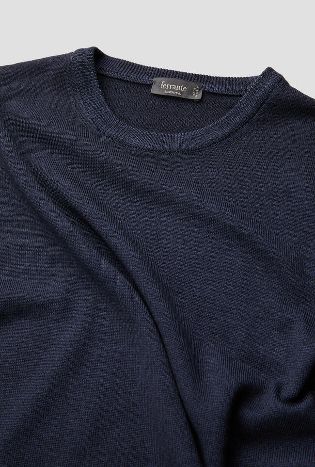 Girocollo tinto in capo ESSENTIAL - Ferrante | img vers.1300x/