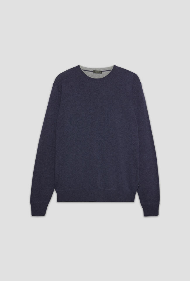 Felpa in maglia girocollo in lana cardata ESSENTIAL - Ferrante | img vers.1300x/