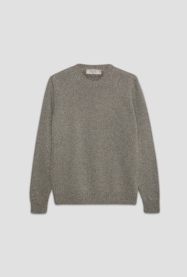 Girocollo moulinè in misto cashmere ROYAL RED - Ferrante | img vers.1300x/