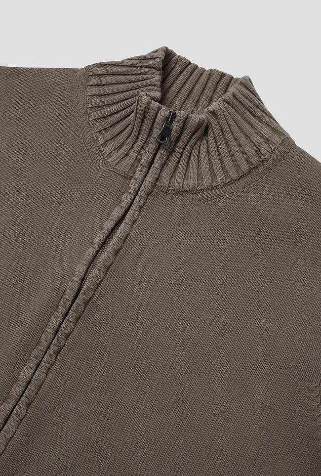 Giacca full zip in cotone tinto in capo ESSENTIAL - Ferrante | img vers.1300x/