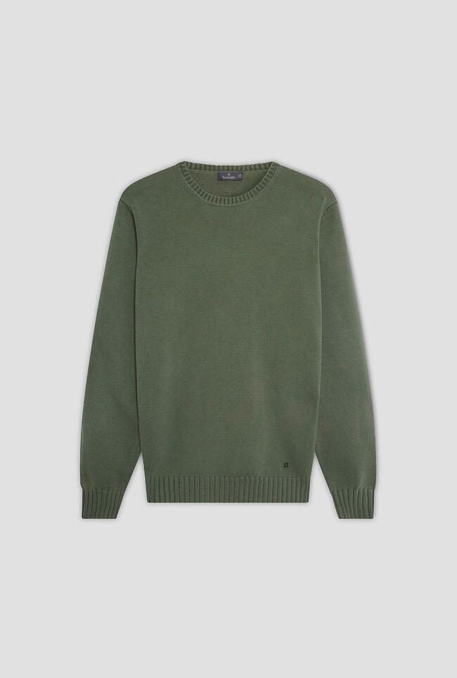 Girocollo in cotone tinto in capo ESSENTIAL - Ferrante | img vers.1300x/