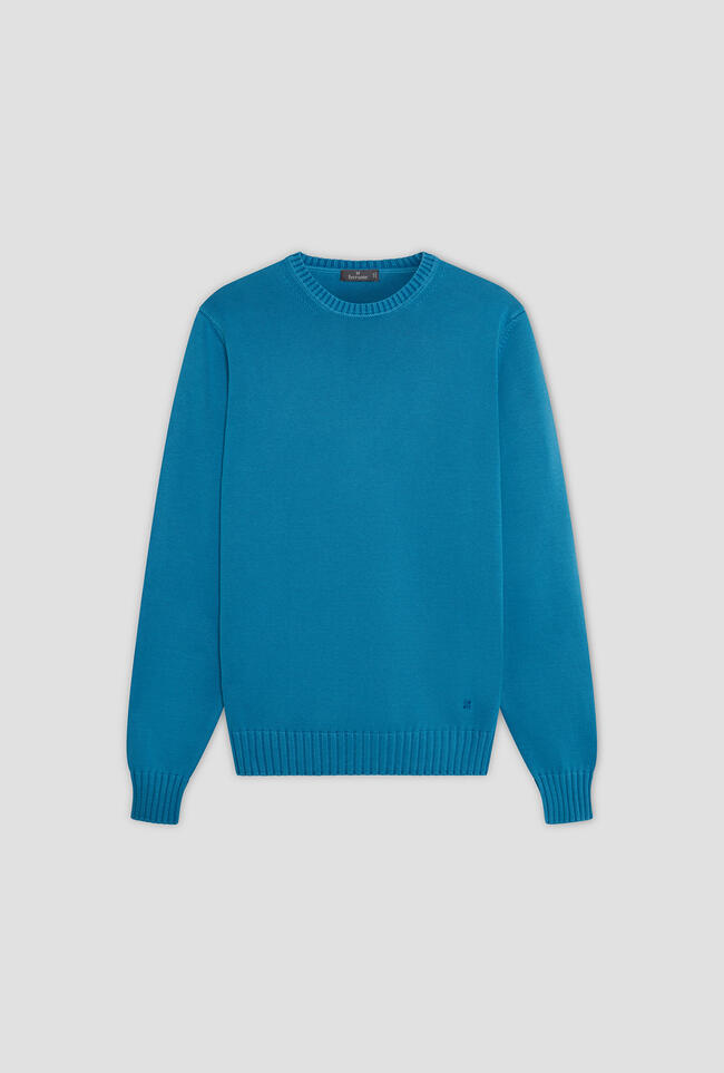 Girocollo in cotone tinto in capo ESSENTIAL - Ferrante | img vers.1300x/