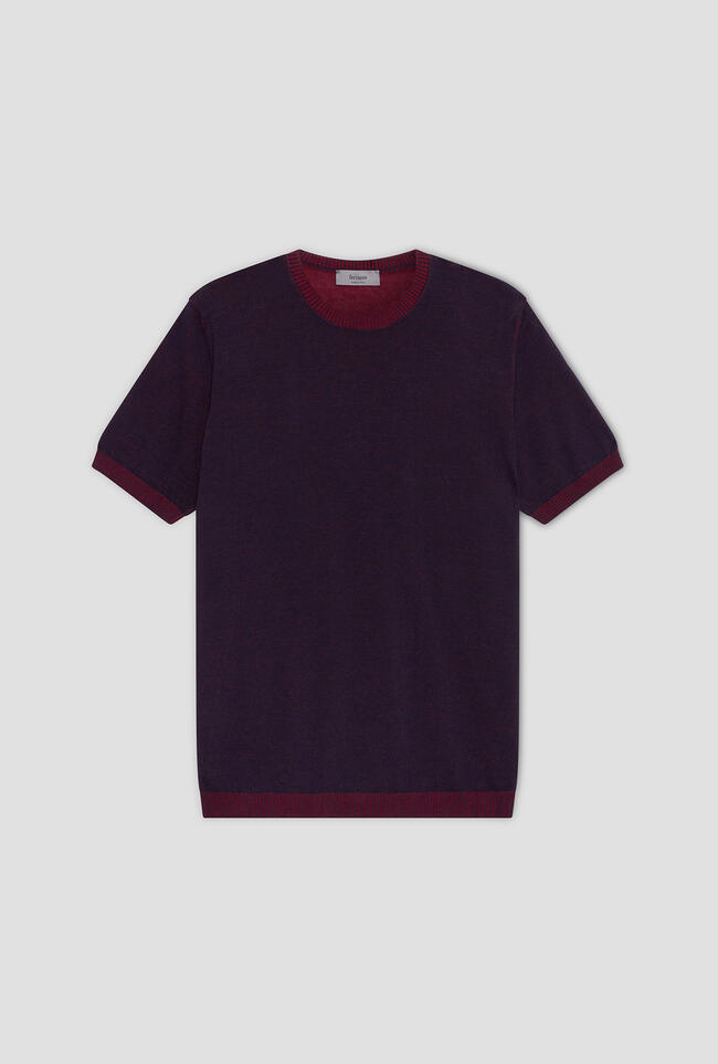 T-shirt vanisè in cotone crêpe MAIN - Ferrante | img vers.1300x/