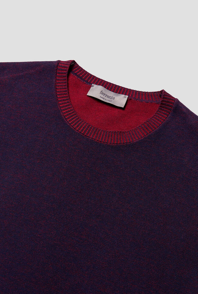 T-shirt vanisè in cotone crêpe MAIN - Ferrante | img vers.1300x/