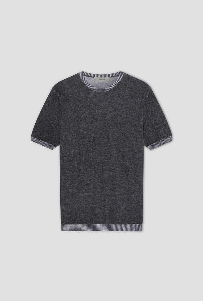 T-shirt vanisè in cotone crêpe MAIN - Ferrante | img vers.1300x/