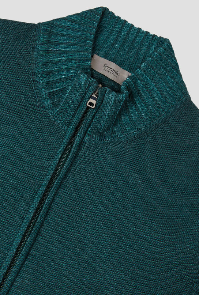 Full zip tinto in capo ESSENTIAL - Ferrante | img vers.1300x/