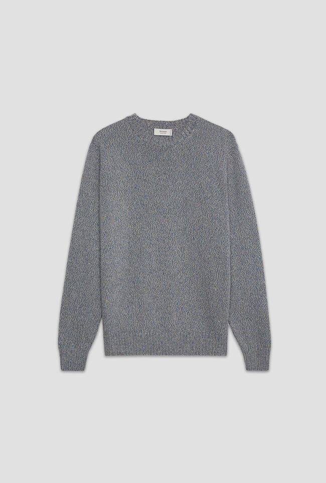 Girocollo moulinè in misto cashmere ROYAL RED - Ferrante | img vers.1300x/