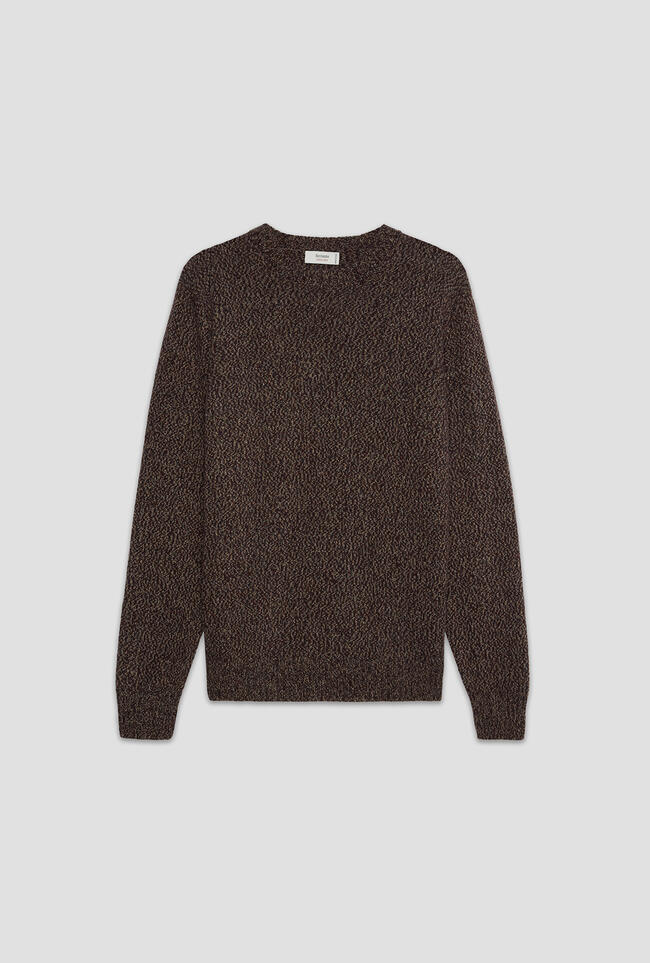 Girocollo moulinè in misto cashmere ROYAL RED - Ferrante | img vers.1300x/