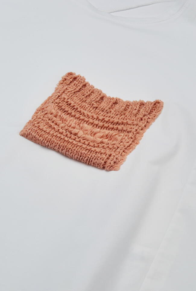 T-shirt in popeline MAIN - Ferrante | img vers.1300x/