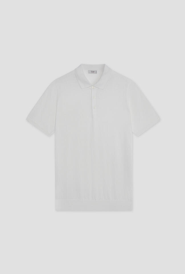 Polo in maglia in seta e cotone ROYAL RED - Ferrante | img vers.1300x/
